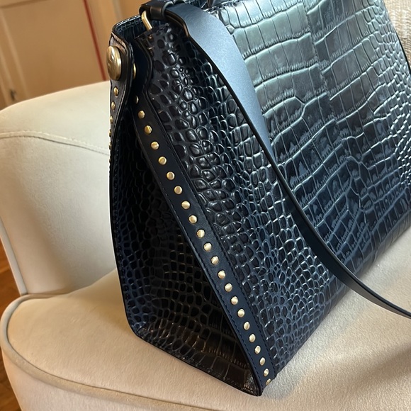Radley London Croc Large Tote in Navy - Picture 9 of 14